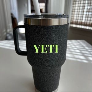 YETI ✨NEW ✨Rambler 35 oz Black Stone BPA Free Insulated Straw Tumbler